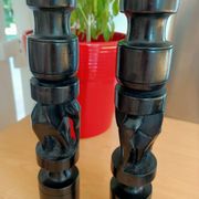 Vintage ebony candlesticks