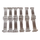Lot de 12 repose couteaux  en verre vintage