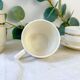 Service à café St Amand 10 personnes – Porcelaine vintage blanche et dorée