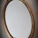 Miroir doré ovale 41x23