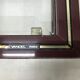 Pierre Vandel metal lacquered stone bass table and glass