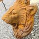Cast iron lion's head, wall fountain