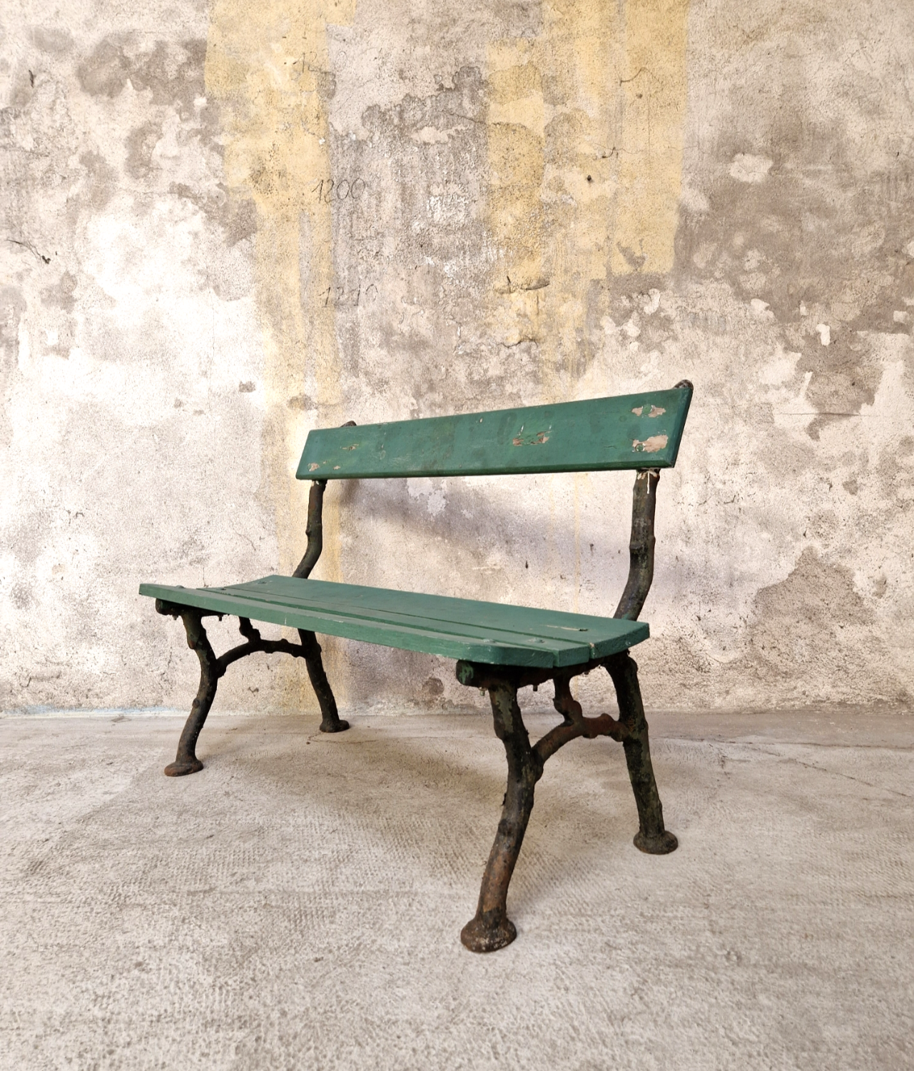 Cast iron garden bench