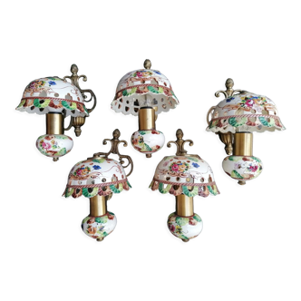Lot 5 ceramic wall light