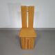Mycene chair by Ferdinando Meccani for Meccani Arredamenti, 1978. Cherry chair. Dimensions 43.5 x 44