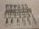 12 silver-plated metal cake forks Liberty Grand Prix