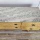 1950s maple chest of drawers with a marble top