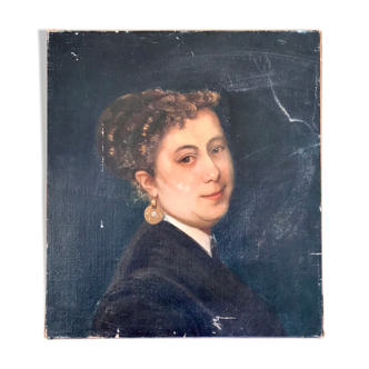 Portrait of woman 19th-century French school