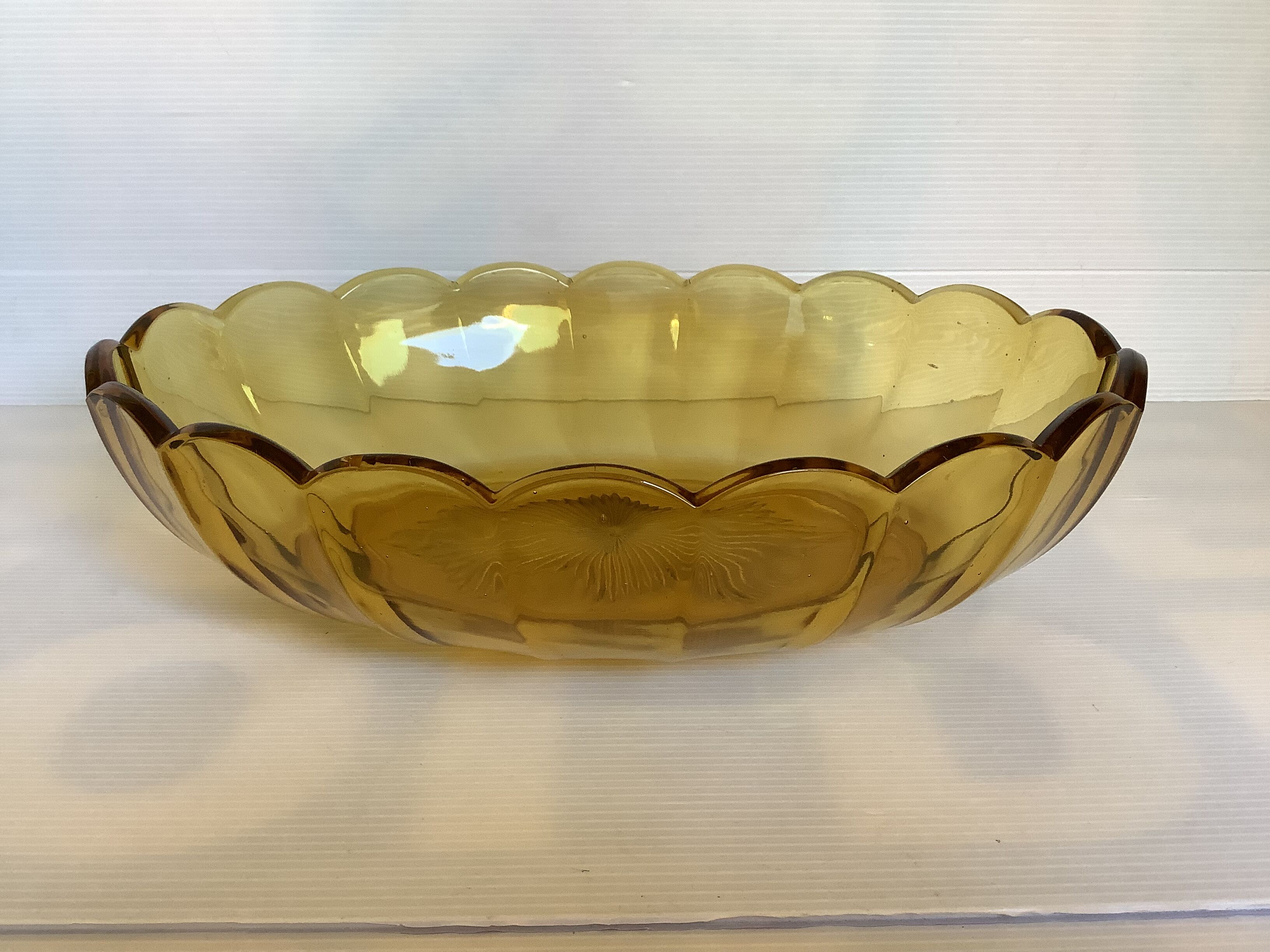 Val Saint Lambert fruit bowl centerpiece