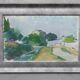 Brita Af Klercker, Swedish painting, 1952, Oil on canvas, Framed