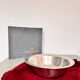 Large bowl, salad bowl, Bouillet Bourdelle cup in silver metal