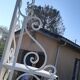 Wrought iron garden corner corner 1900