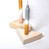 Designer stone candlesticks