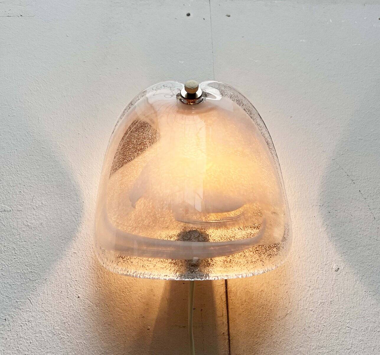 Vintage Danish Model Glasplattelampet Glass Sconce by Per Lütken for Holmegaard, 1970s