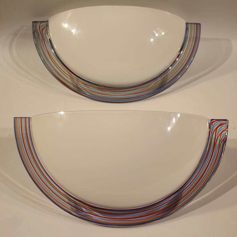 Pair of 70s wall lamps
