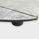 Table basse brutaliste en marble & fer de pia manu, années 1990