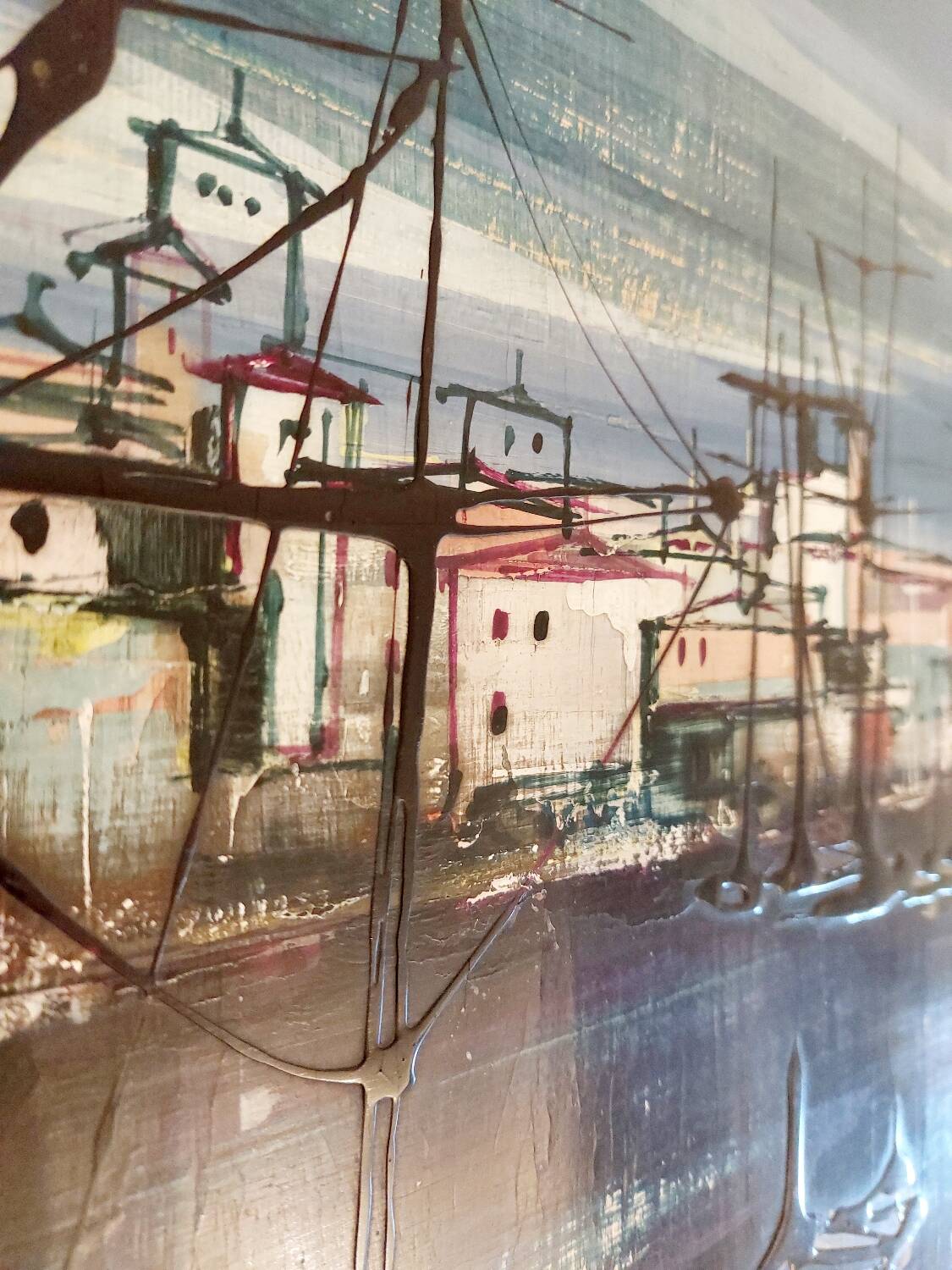 Oil painting on wood