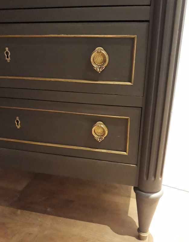 Secretary bar 4 drawers, Louis XVI style, XX