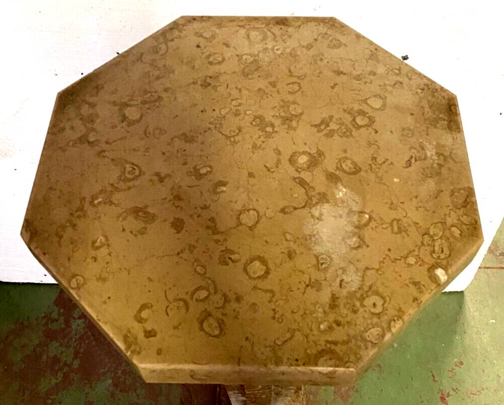 Art Deco marble side table with octagonal top, 20th century