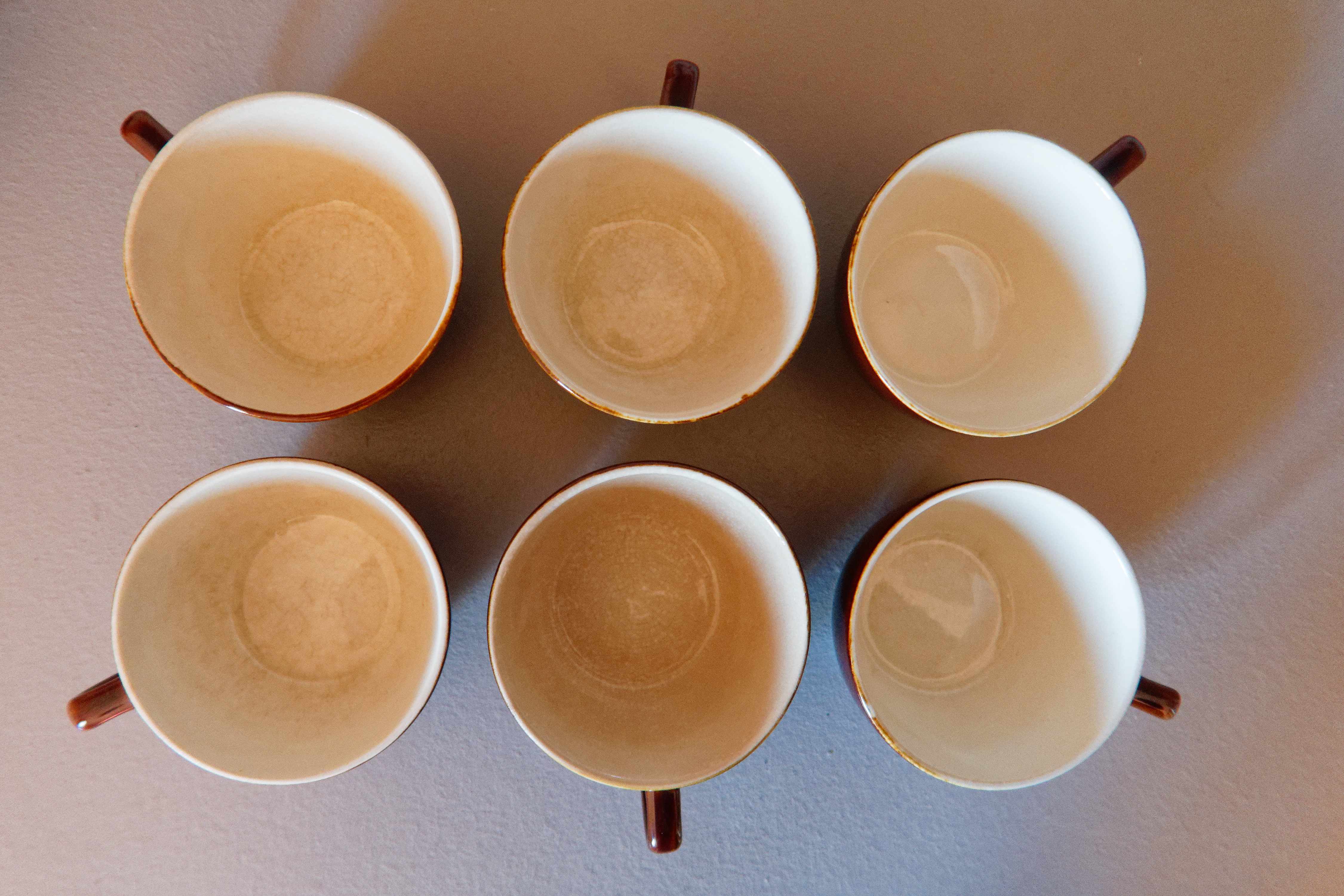 Lot 6 cups of Villeroy & Boch lunch made in Luxembourg
