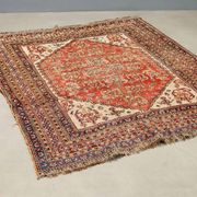 Old Kaskay rug in wool, fine knotting, handmade 68 x 55 in.