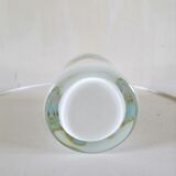 Glass vase abstract décor design 70s