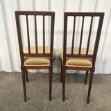 Paire de chaises de style Louis XVI