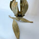 Lot de 2 fleurs laiton