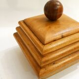 Pair of modernist wooden boxes