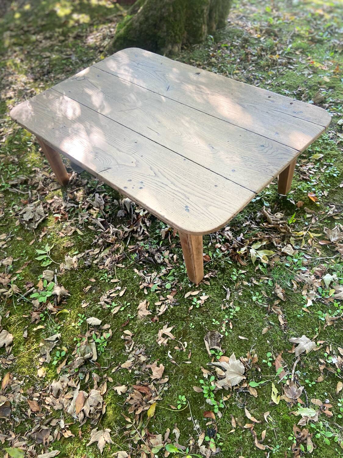 Table basse de ferme en chêne massif