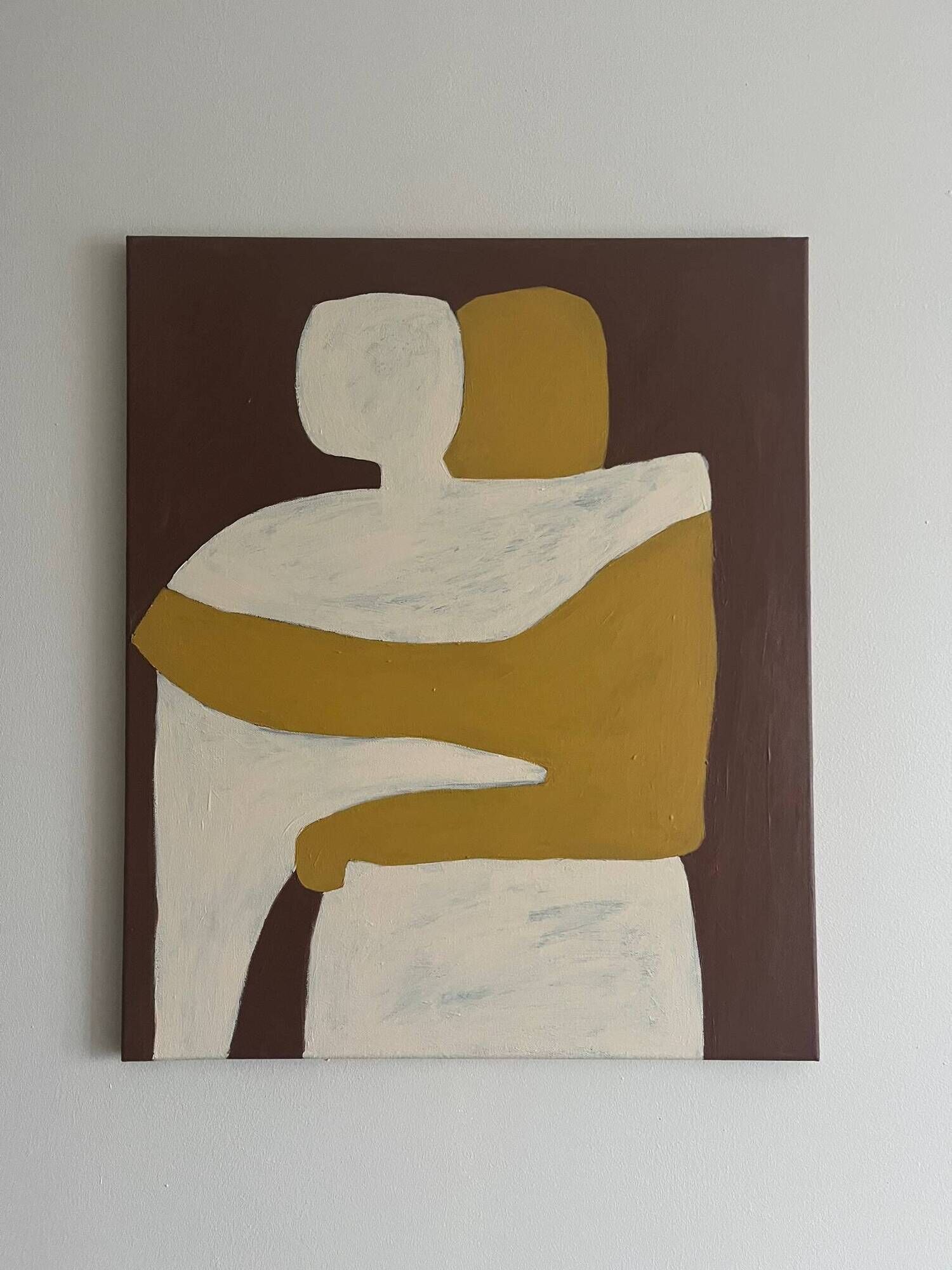 Canvas painting couple "can I hold you" by Bodasca