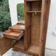 Armoire coiffeuse Penderie Miroir asymétrique Art Nouveau chêne 1916
