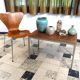 Copper side table with abstract relief from Opal Möbel, West-Germany 1960s