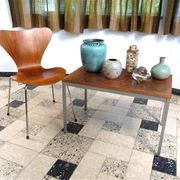 Copper side table with abstract relief from Opal Möbel, West-Germany 1960s