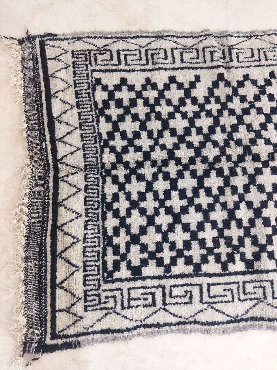 Handmade Moroccan Berber rug 345 X 125 CM