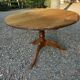 Antique solid wood table / pedestal table