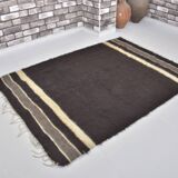 Vintage Anatolian Black Blanket Rug sku 1652