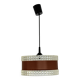 Vintage pendant lamp with brown ring