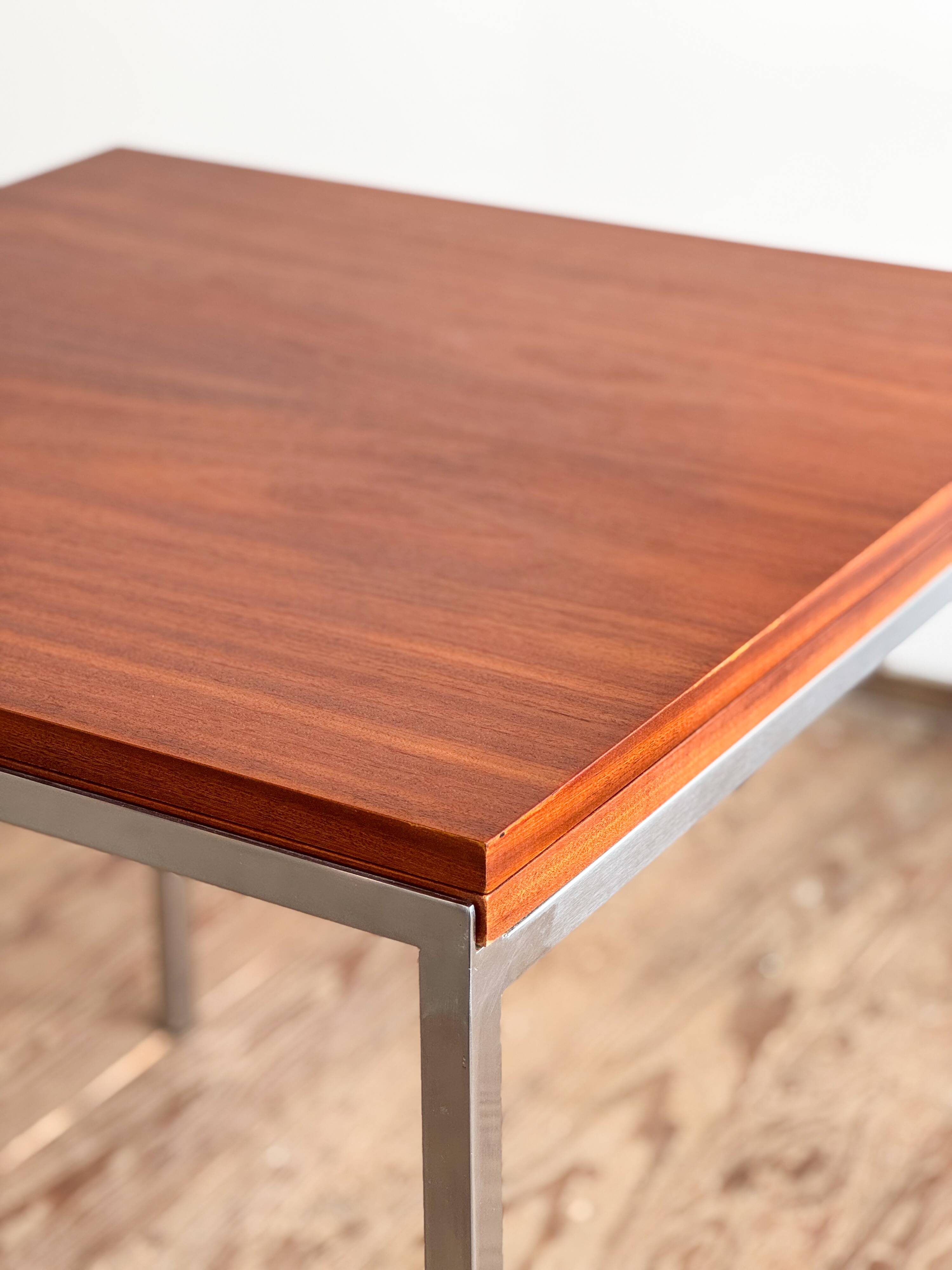 Table extensible par Wilhelm Renz en teck et chrome, Mid Century design