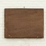 Classic style rectangular gold mirror