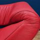 Vintage red leather Leolux Arabella design sofa used
