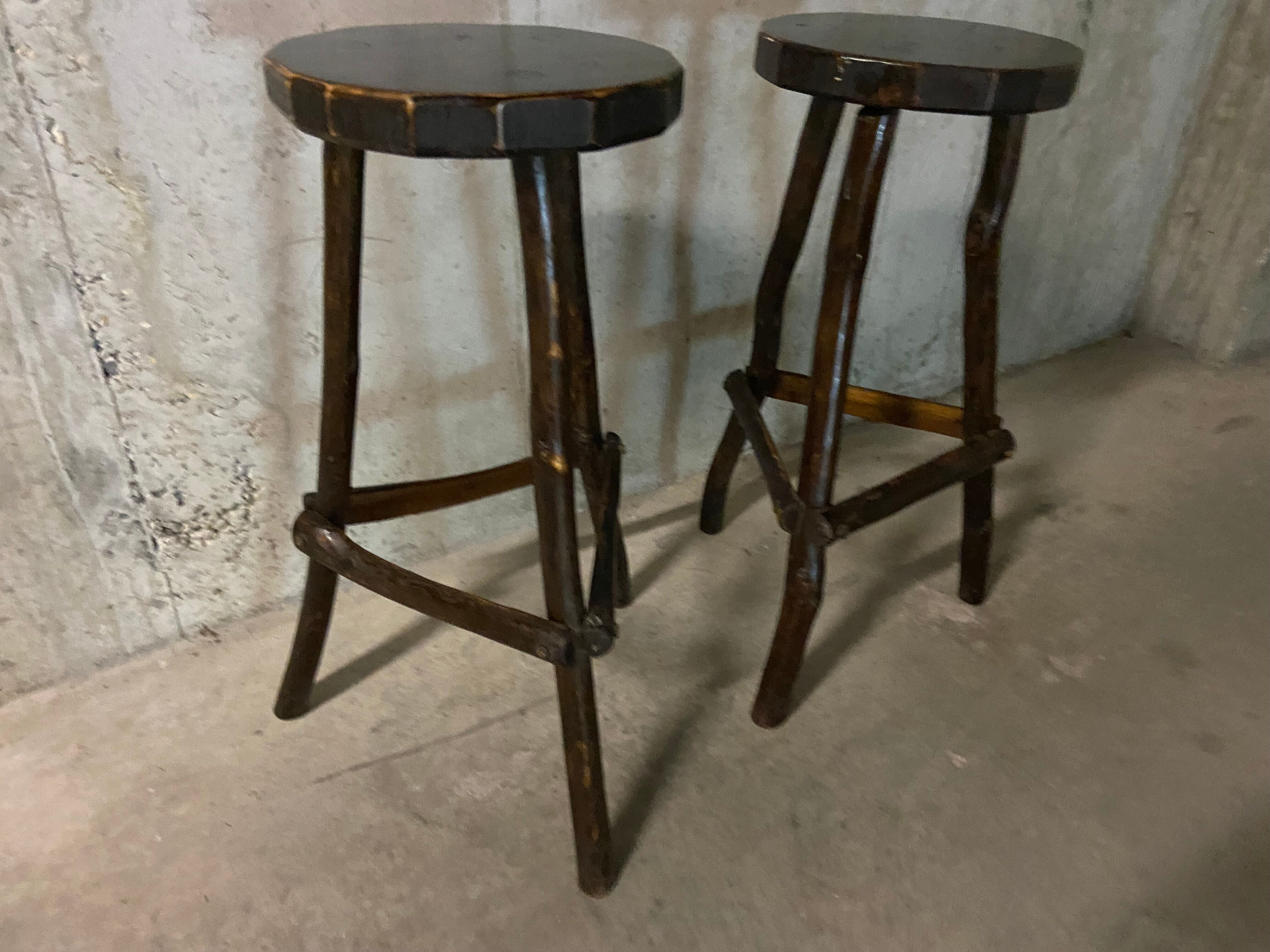 Rustic bar stools