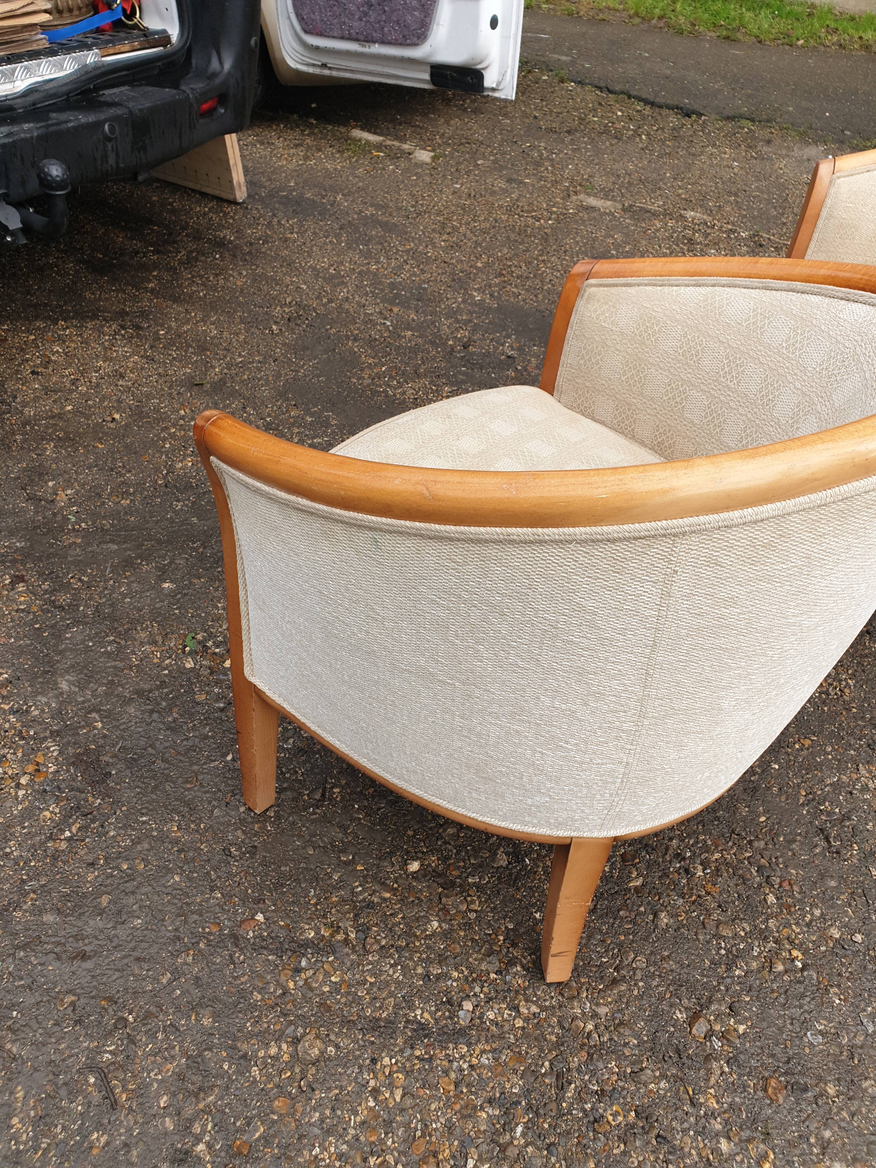 Pair of contemporary armchairs