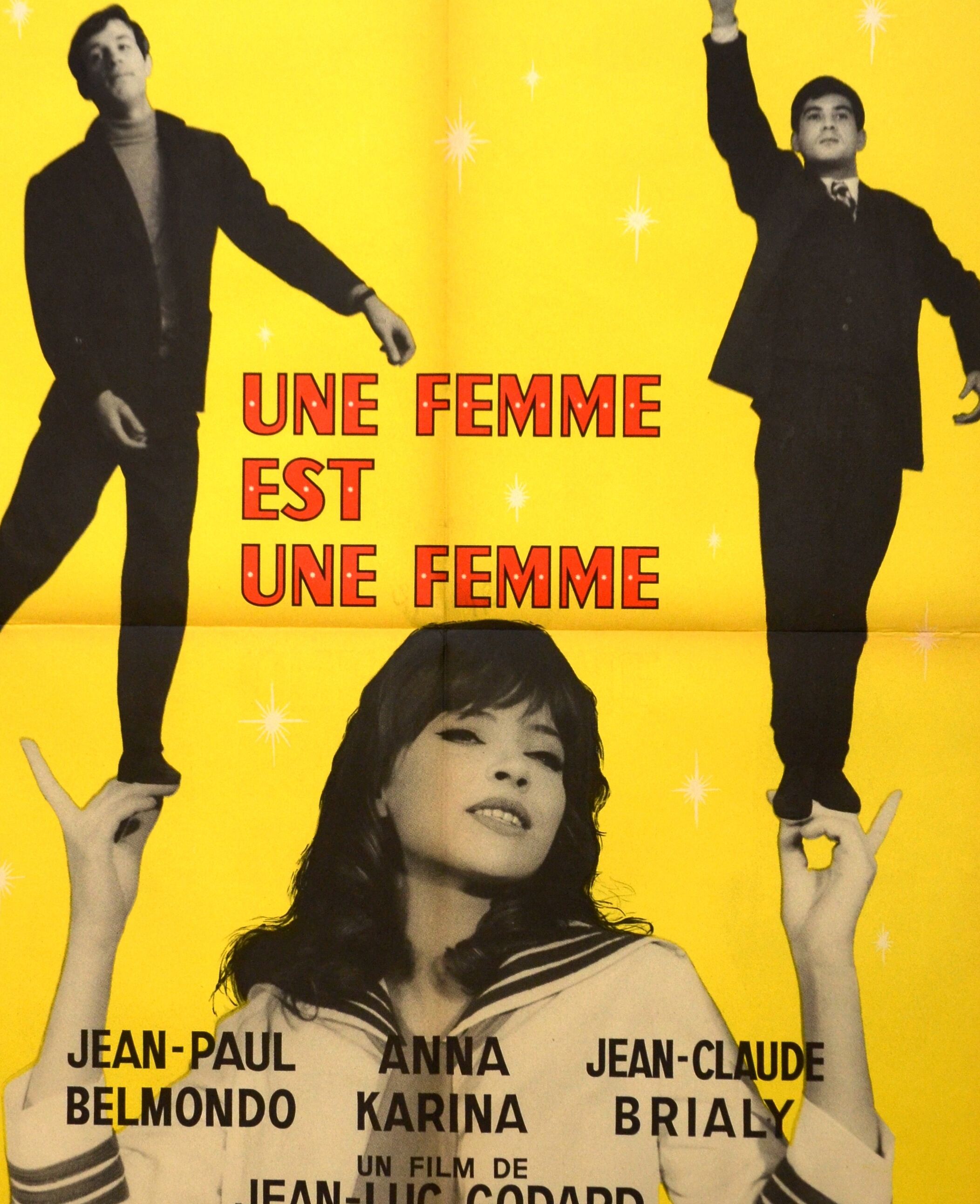 Movie poster "A Woman Is a Woman" 1961 Godard, Belmondo, Brialy...
