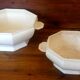 Set of 3 dishes Sarreguemines circa 1900