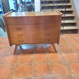 Vintage oak chest of drawers from the 60s