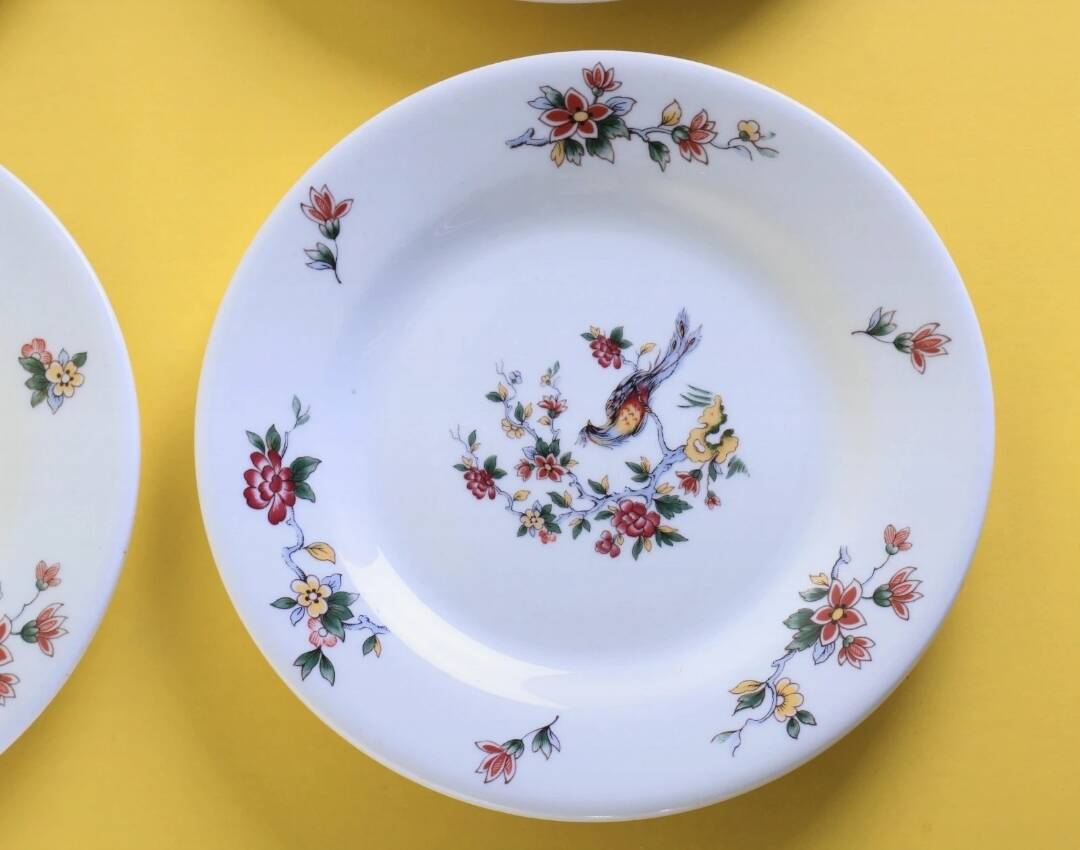 Lot de 4 assiettes à dessert Sarreguemines