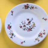 Set of 4 Sarreguemines dessert plates