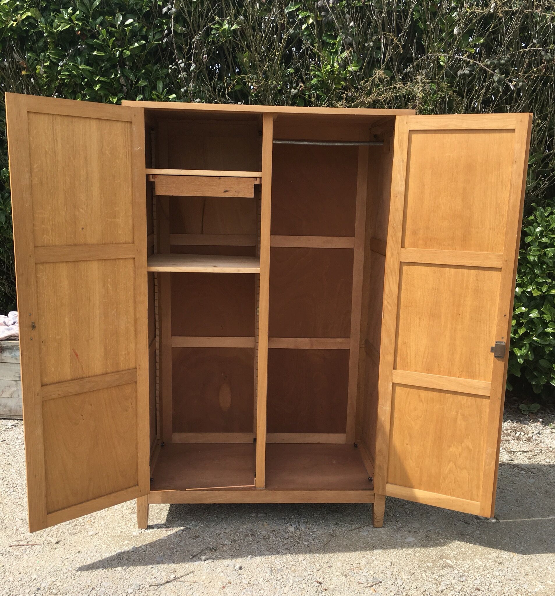 Paris wardrobe raw wood