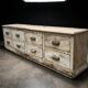 Very beautiful antique shop workbench with 8 drawers.
